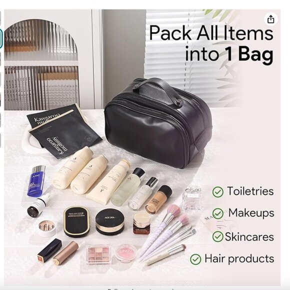 Travel Toiletry Bag with Gift Box. NEW - Picture 2 of 7